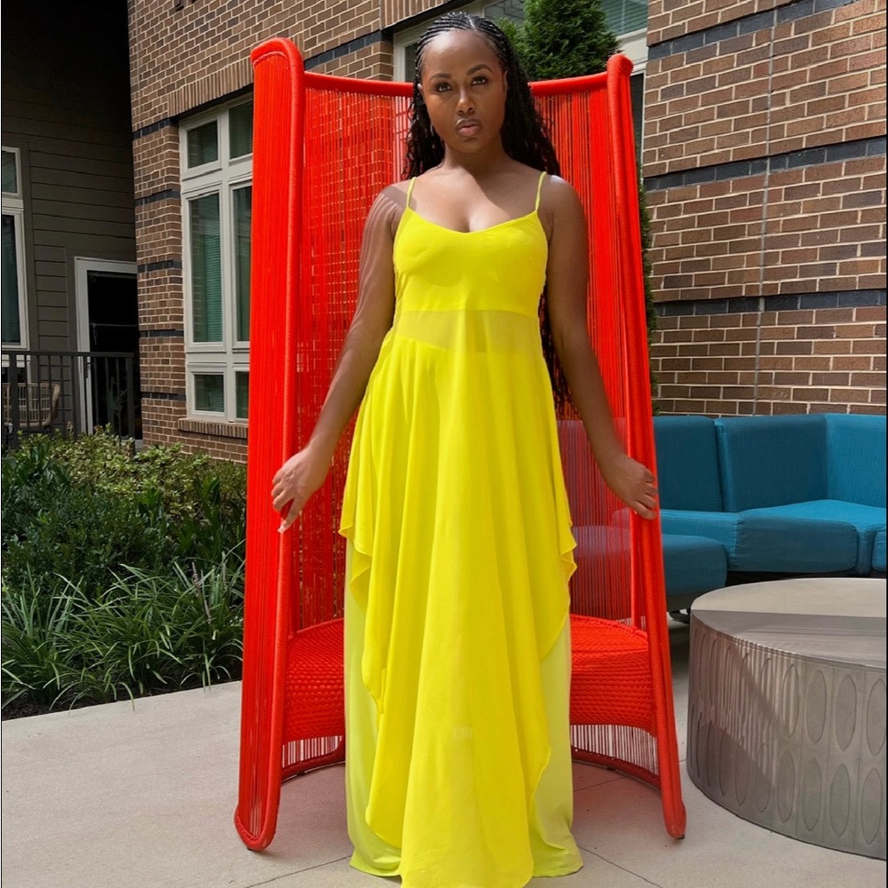 Vibrant Yellow pant set
